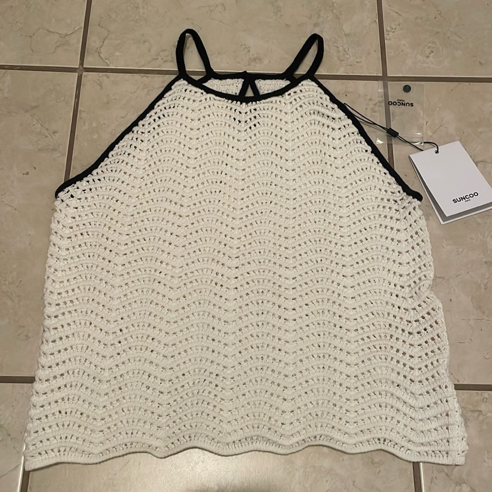 Suncoo Crop Knit Tank